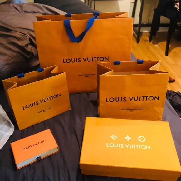 Authentic Louis Vuitton bags and boxes (empty)